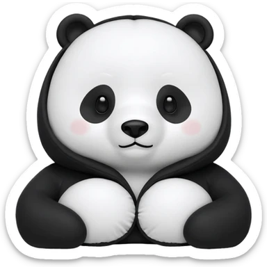 Panda We Bare Bears Neck Pillow With Hood Miniso We Bare Bears Collection U-shaped Pillow sticker