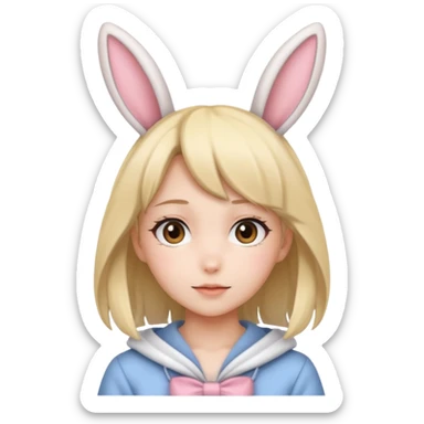 Bunny girl anime sticker