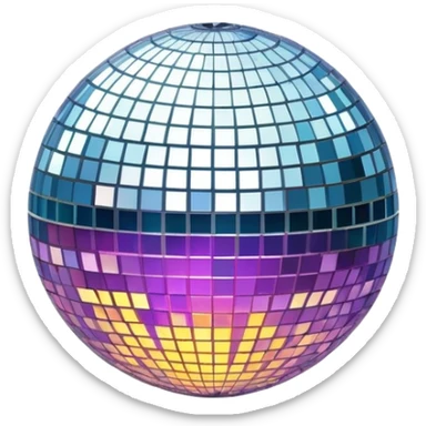 Disco ball with stars for 'Everybody' by Backstreet Boys sticker
