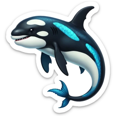 Orca-dragon-reptile-reptilian-lizard-skink-gecko-hybrid sticker