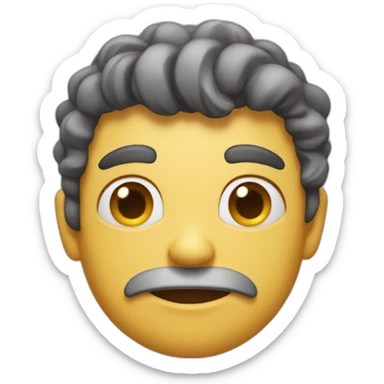 Emojin nublado sticker