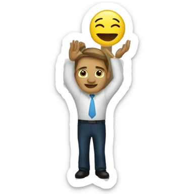 realtor abrazando una casa sticker