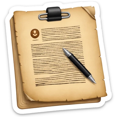 Courtroom Items, Legal Document – official case file or contract

 sticker