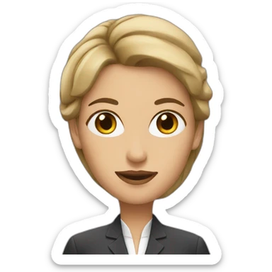 Career woman sticker