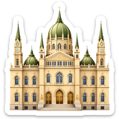 Budapest parliament emoji more aesthetic  sticker