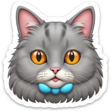 A cat hearing gossip sticker