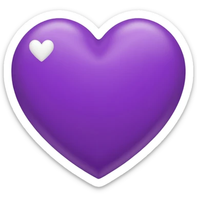 Puedes crear un corazón morado que el centro tenga la frase Army forever  sticker