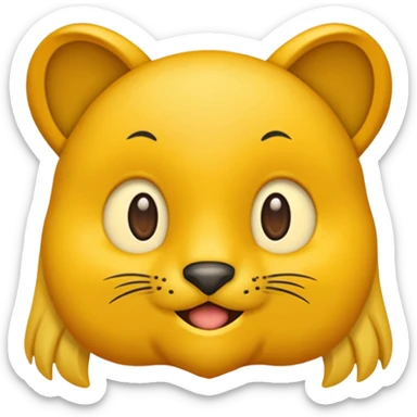 یک ایموجی با ترکیب روی هم رفته سه حرف اینگلیسی s i n sticker