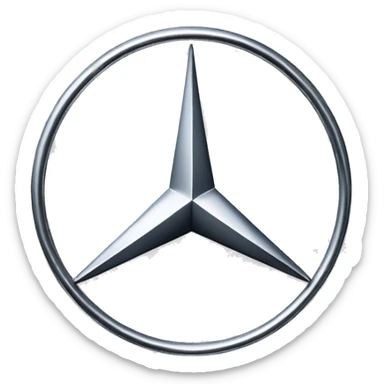 Mercedes benz logo sticker