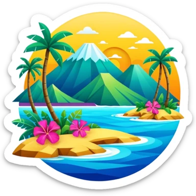 Portada de hawaii part ii sticker
