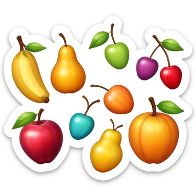 Candy-Coated Fruits sticker