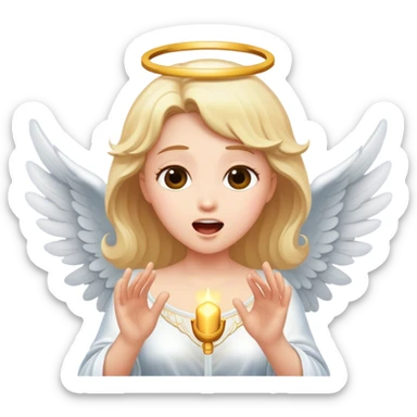 Angel sung sticker