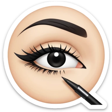 eye liner  sticker