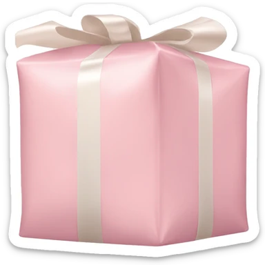 light pink package sticker