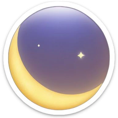 lune sur soleil sticker