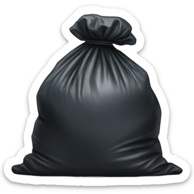 Trash bag sticker