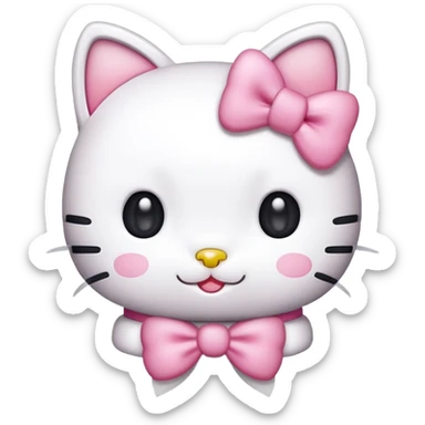 cute hello kitty cat sticker