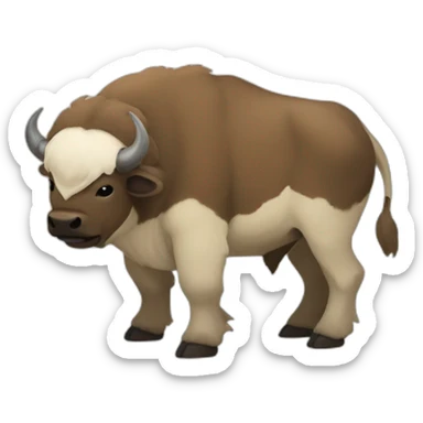 appa bison from the last airbender sticker