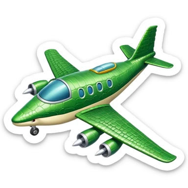 cocodrilo plane sticker