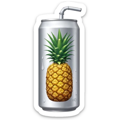 energy drink coconut and pinaple sticker
