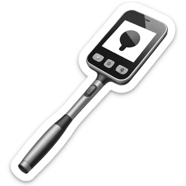 Handheld scanner wand sticker