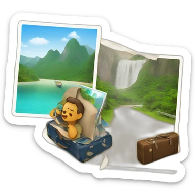 traveling's about creating memories sticker