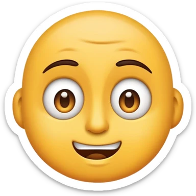 i need three emojis - one skeptival, the other attentive, and a happy one. all in the same style sticker