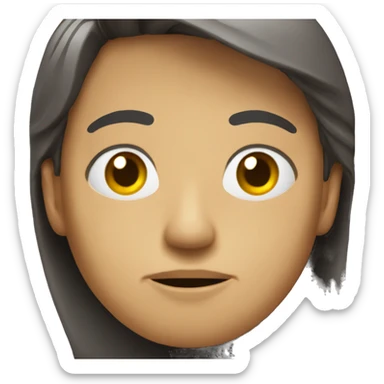 Persona gritando mientras se ríe  sticker