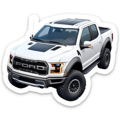 Ford f150 Raptor - Ford (Model Year: 2024) (Iconic colour: White) sticker