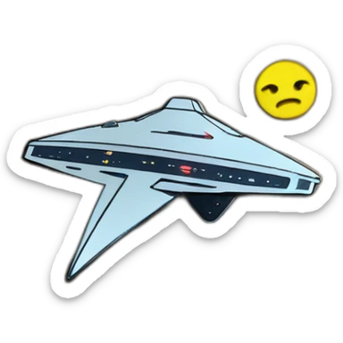 starfleet star tren tng pin sticker