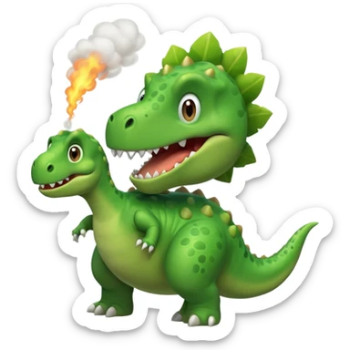 Dinosaure qui pète  sticker