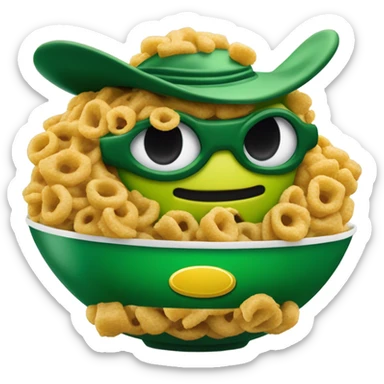 Green hornet cereal now for sale only $9.99 at McDonald’s!!! Budabahbahbah, I’m lovin it! If you find ducks in your cereal, eat it! sticker