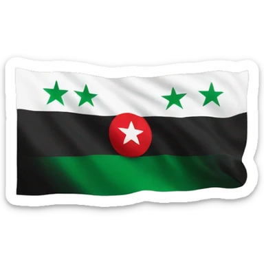 Independent Syria flag sticker