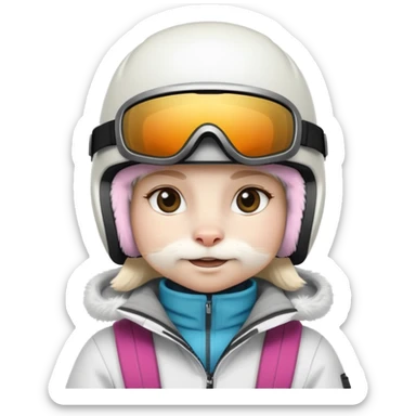 Snowboarder Bunny sticker