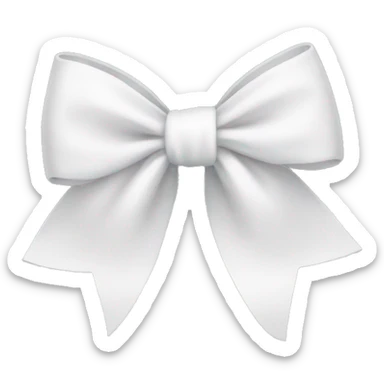 white bows sticker