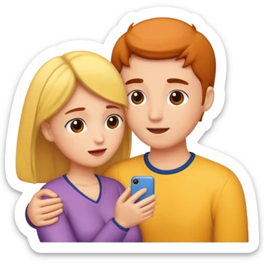 Couple being intimate  sticker