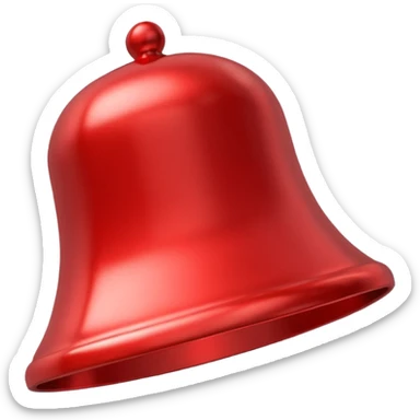 Red YouTube bell icon sticker