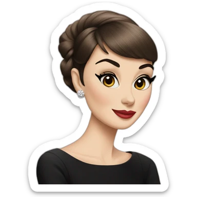 Audrey Hepburn sticker