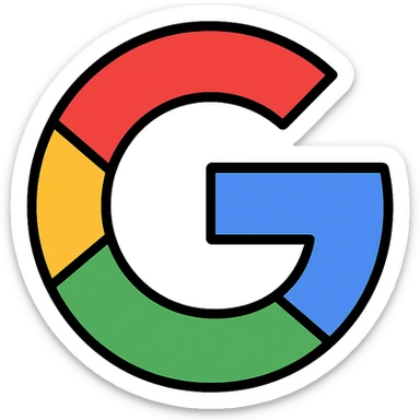 google logo icon in color sticker