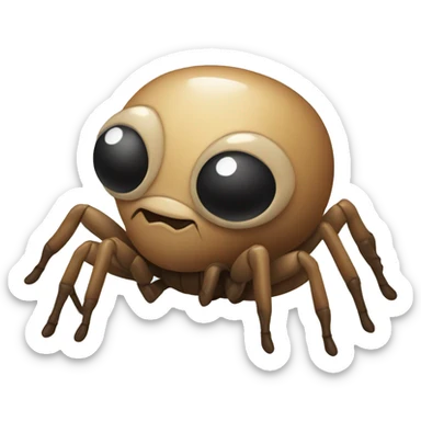 spider with bow sticker