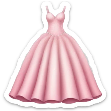 Pink wedding dress with sparkles  sticker
