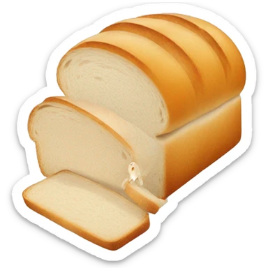 loaf of bread and fish  sticker