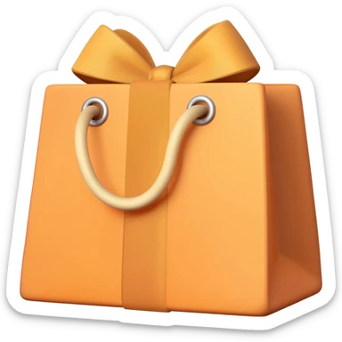 birthday gift shopping bag sticker