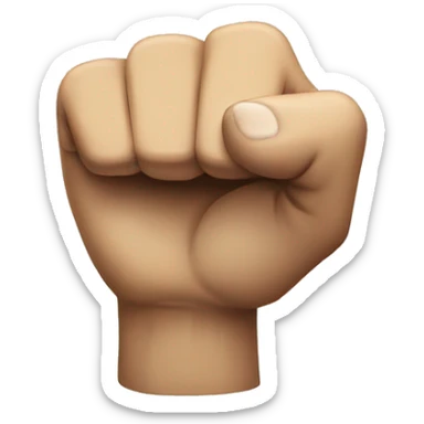 Angry fist sticker