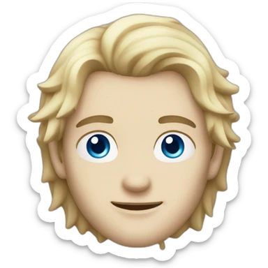 Vampier was a handsome man with pale skin, dark hair, and piercing blue eyes. sticker