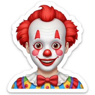 lowerfade haircut clown sticker