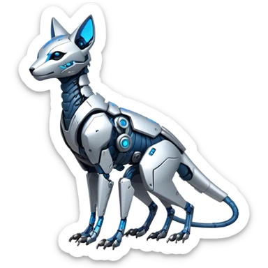 Modern Futuristic Cyborg-Vernid-Trico-species by LiLaiRa full body sticker