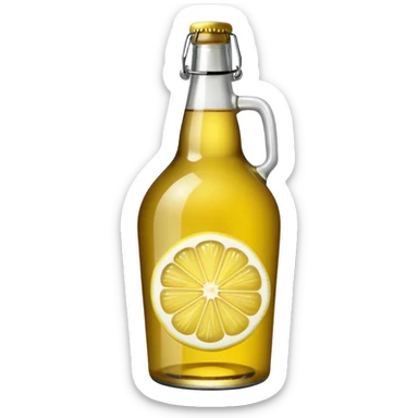 Bottiglia birra Dreher lemon in vetro  sticker
