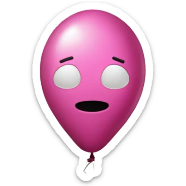 helium three balloon sticker