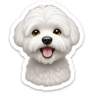 bichon maltes sticker